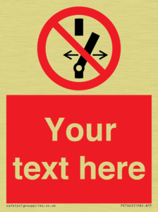 Custom prohibition Do not alter the state of the switch